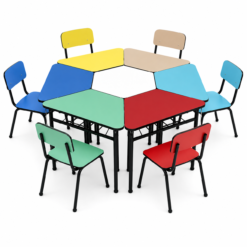 Conjunto Escolar Infantil Trapezoidal Niteroflex