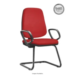 Cadeira Fixa Job Diretor Com Bracos Vermelha 1 247x247 - Cadeira Job Diretor fixa com braços