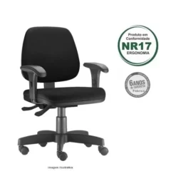 Cadeira Job executiva giratoria com bracos 1 247x247 - Cadeira Job Executiva Giratória Ergonômica Certificada
