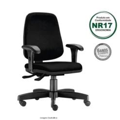Cadeira Job giratoria diretor com bracos 1 247x247 - Cadeira Job Diretor Giratória Ergonômica NR 17 Certificada