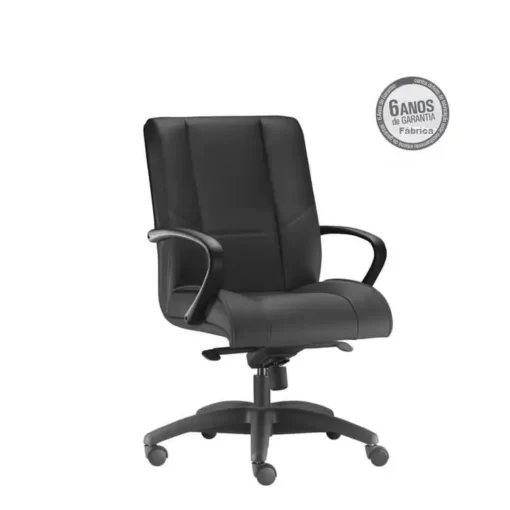 Cadeira New Onix diretor preta 510x510 - Cadeira Diretor Giratória New Onix estrela em Alumínio