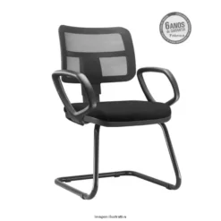 Cadeira Zip Executiva Fixa Tela com Braços