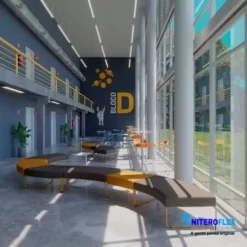 Alternative view of Poltrona Pix Modular Módulo convexo em 45° sem encosto