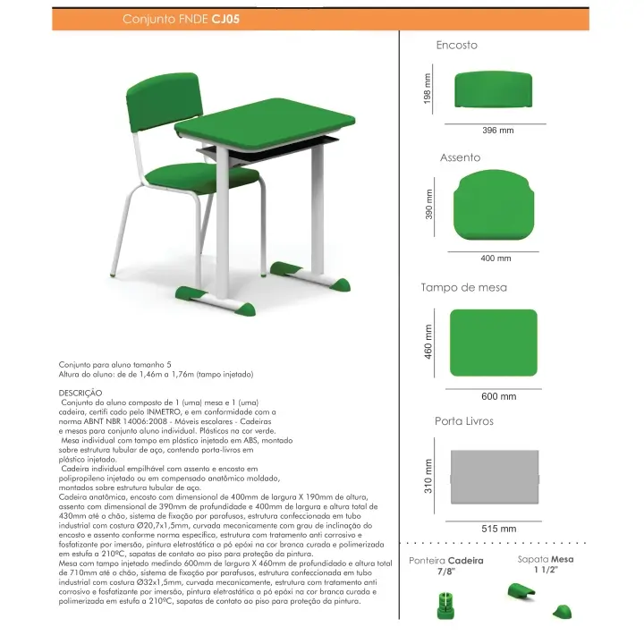 Conjunto FNDE CJA05 Certificado Niteroflex Conjunto FNDE Certificado CJA 05 - Imagem 2