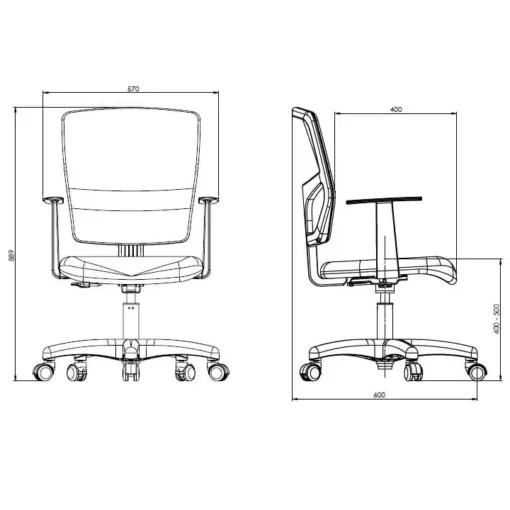 Medidas cadeiras Eco Niteroflex 510x510 - Cadeira Ergonômica Eco