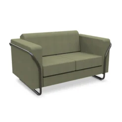 Sofá Espera 2 Lugares Linha Box  - Estrutura Tubular Aço